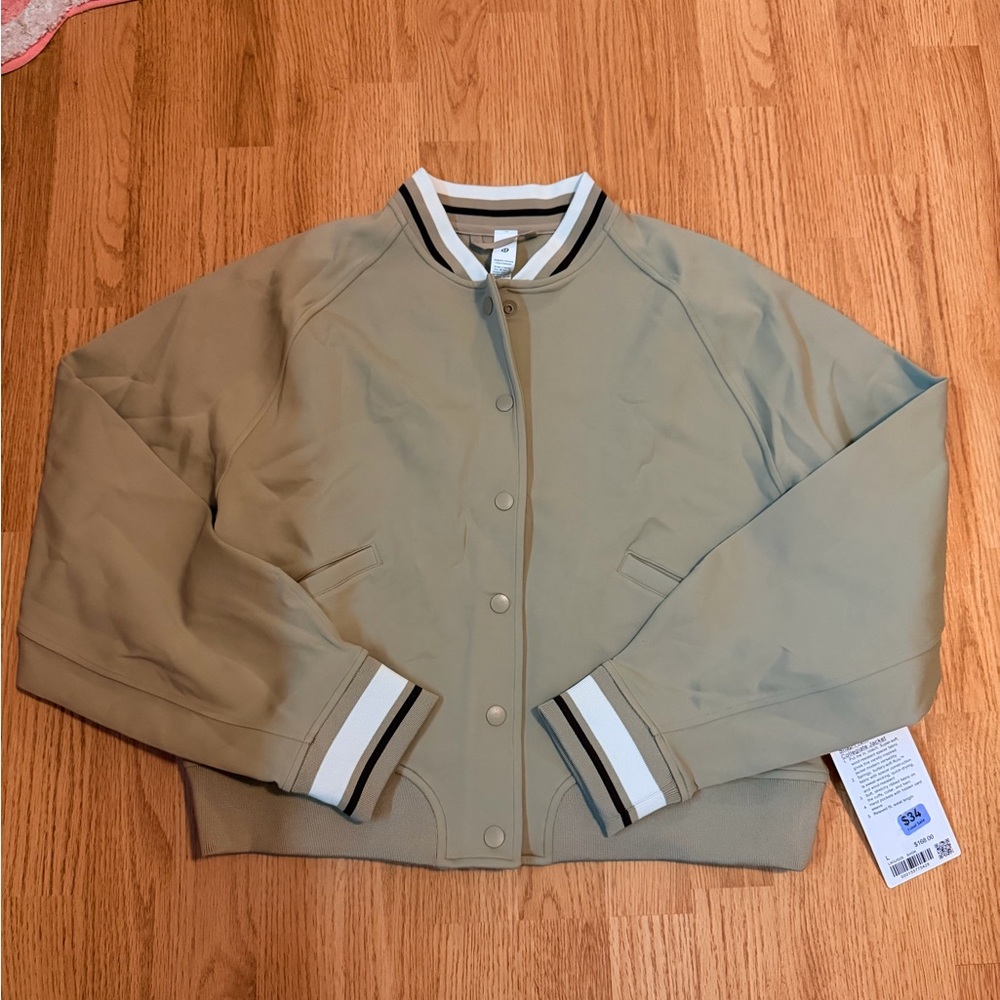 NWT Lululemon Snap-Front Collegiate Jacket